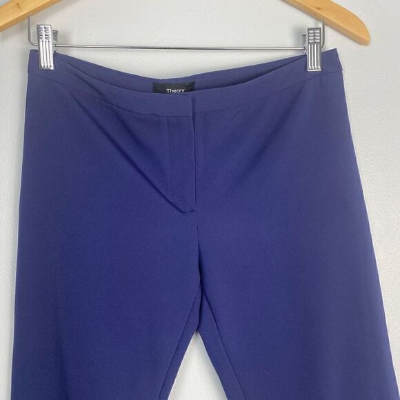 Theory Perform Classic Skinny Ankle Pant Navy Size 4 - Picture 7 of 8